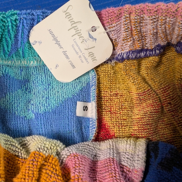 Colorful Striped Women's Shorts - Picture 3 of 5